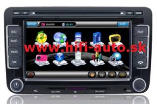 Autorádio Volkswagen/Škoda/SEAT s GPS, DVB-T