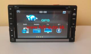 2DIN Autorádio s DVD, GPS, DVB-T, 6,2“ DISPLEJ