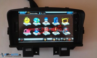 Autorádio Chevrolet Cruze s GPS, DVB-T