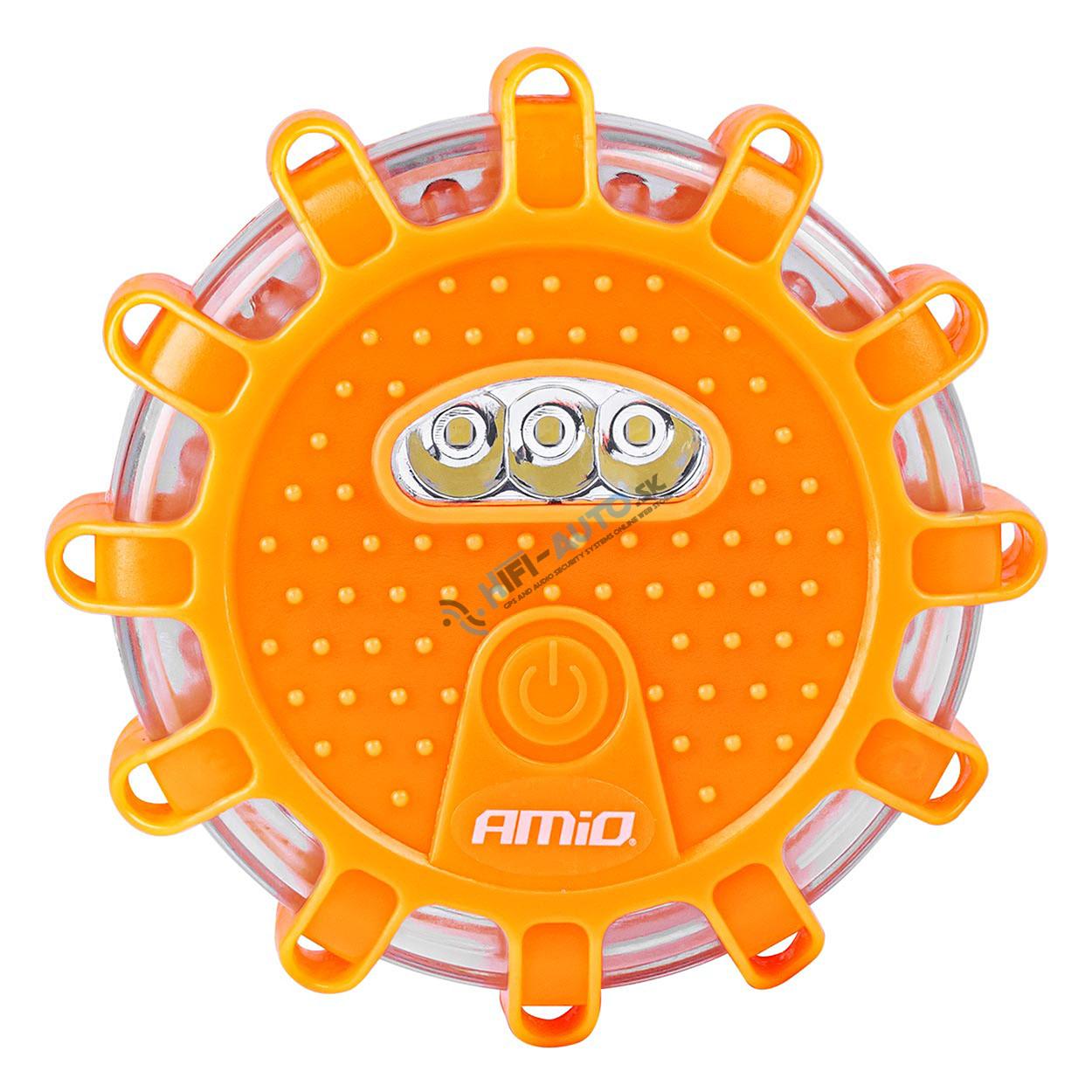 Núdzové svetlo do auta s funkciou LED baterky, nabíjateľné, 12SMD+3SMD, 650mAh (BATT), červené