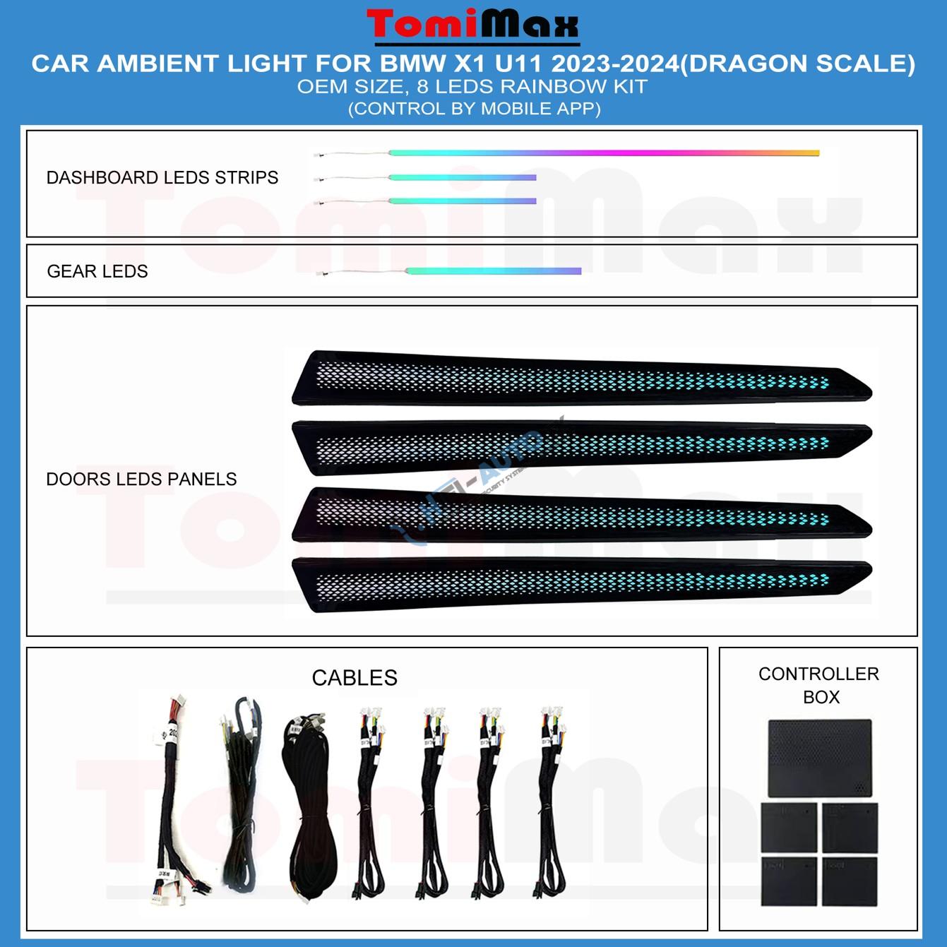 Ambientné osvetlenie BMW X1 U11 2023-2024 (DRAGON SCALE)