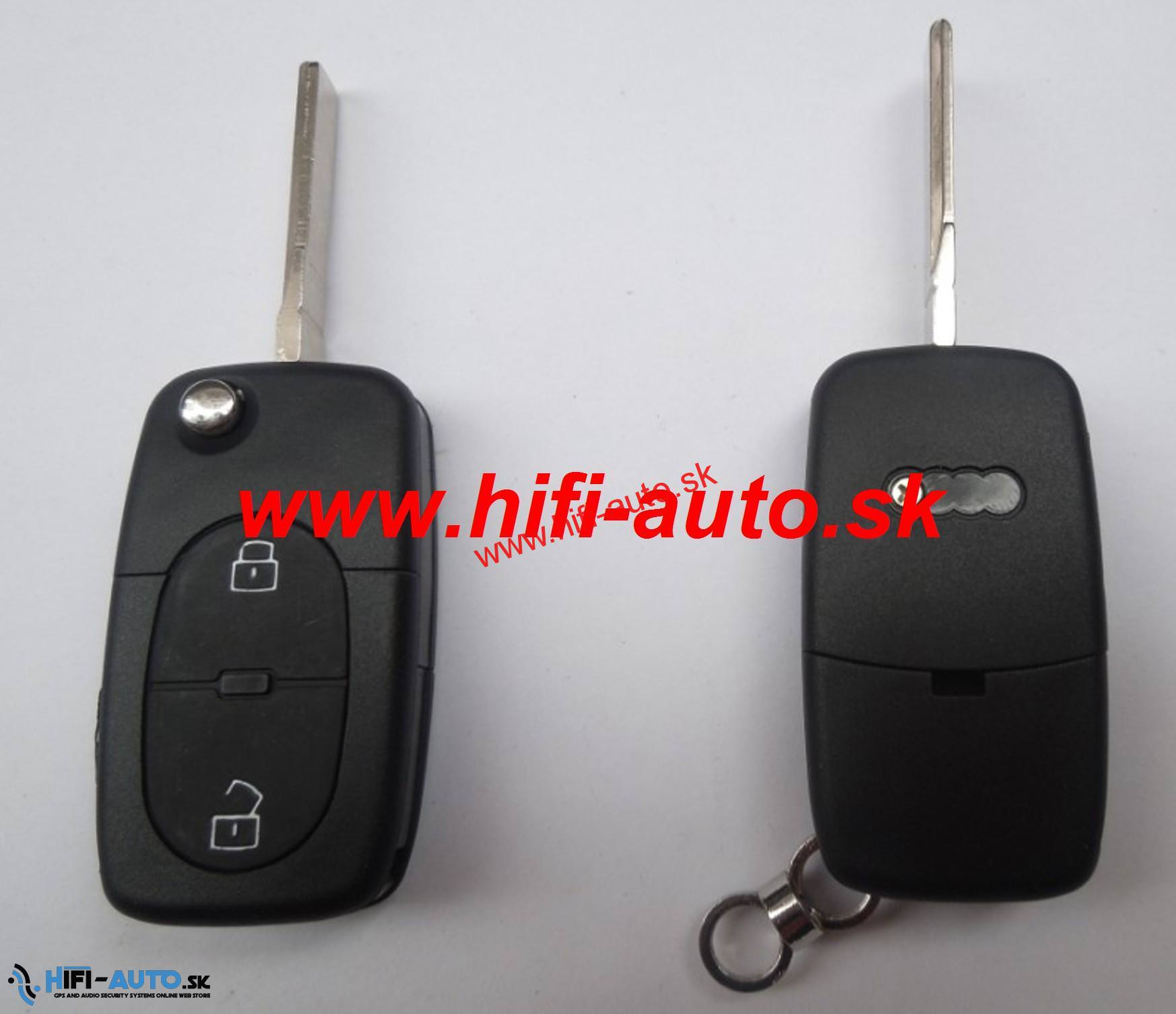 Obal klúča AUDI 2 tlačidlový + planžeta