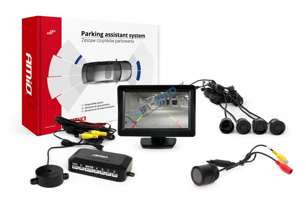 Parkovací asistent AMIO XD-335 S TFT XD-301 NIGHT VISION 22mm