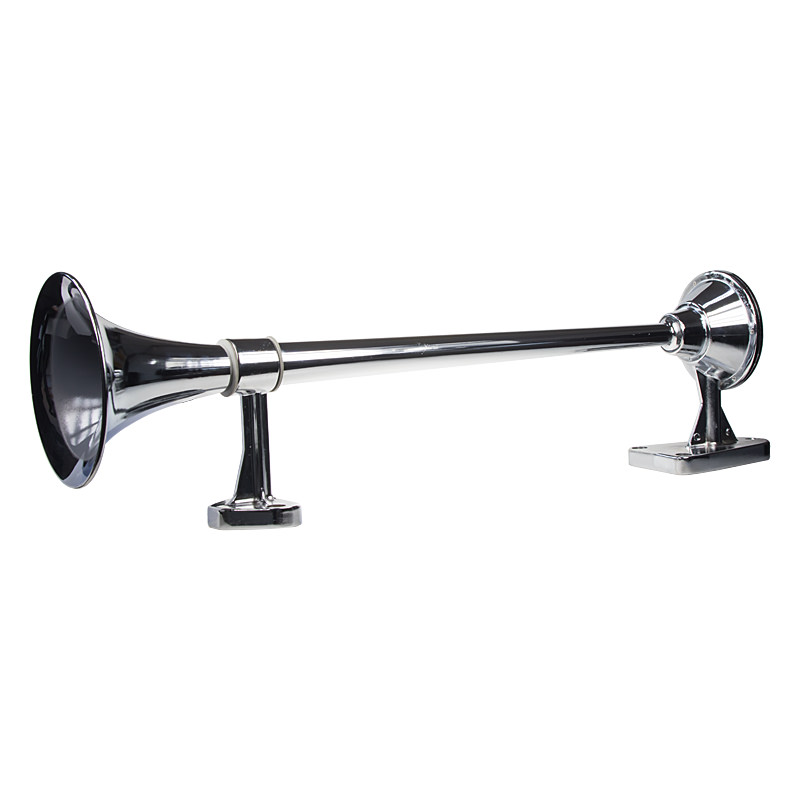 Singl-fanfára 640mm, chrómová, hlboký tón bez kompresoru