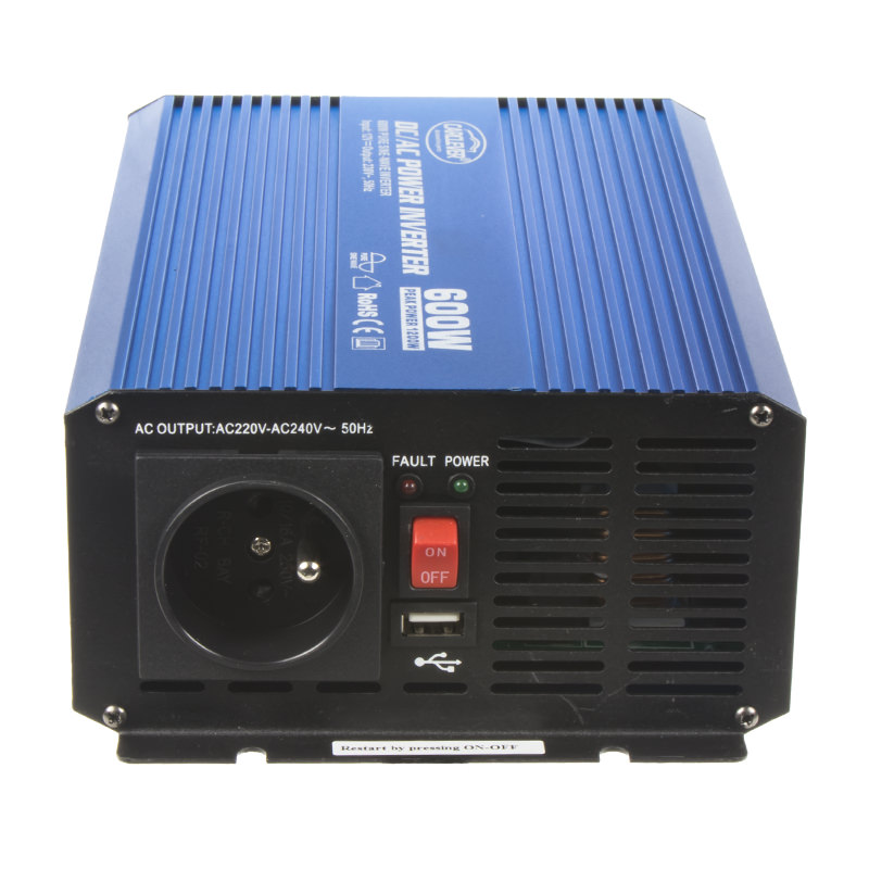 Sínusový menič napätia z 12/230V, 600W