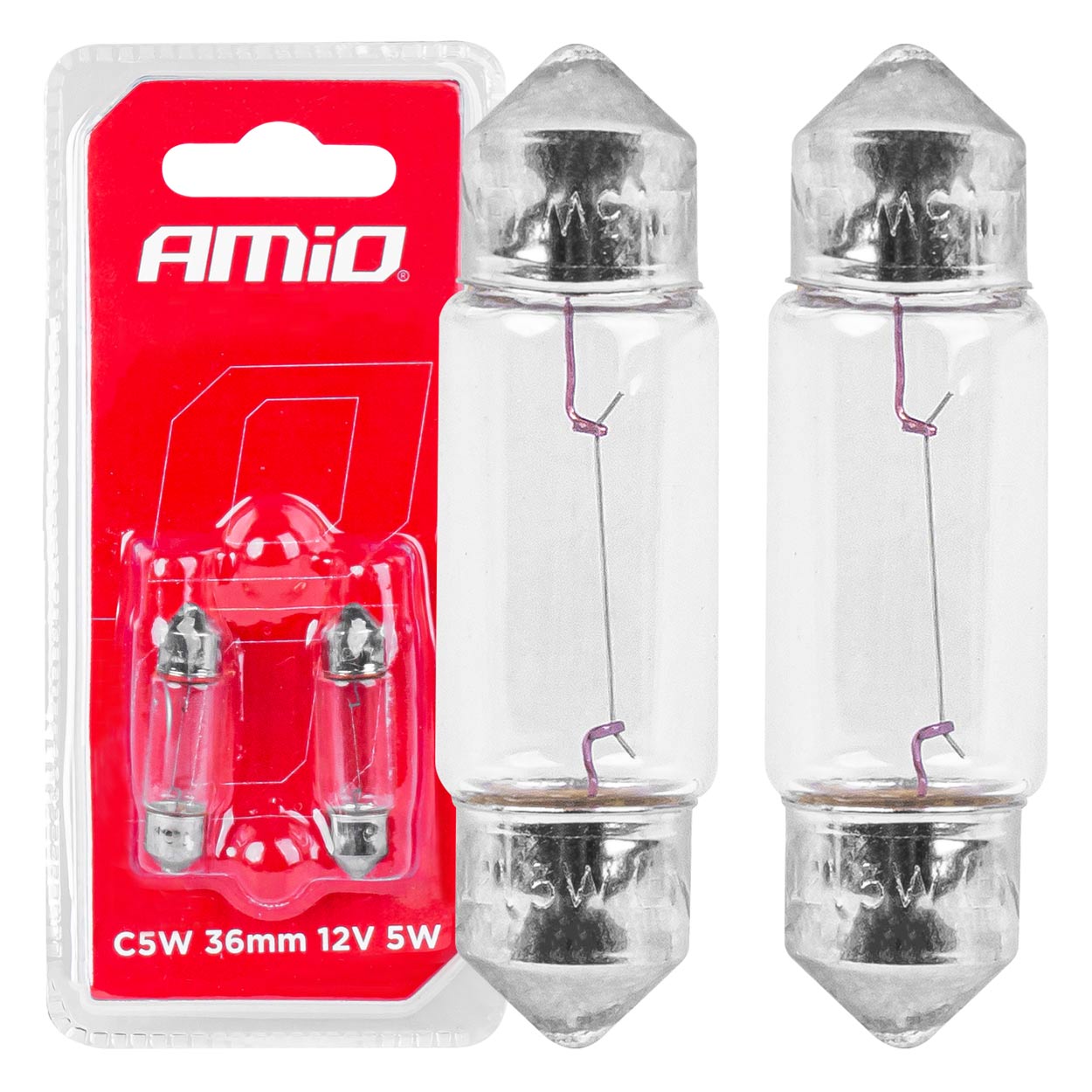 Halogénové žiarovky C5W Festoon SV 8,5-8 36mm 12V 2ks blister