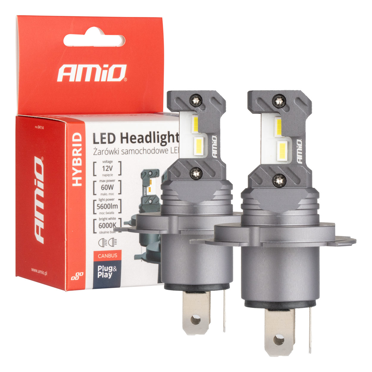 LED prestavbová sada Hybrid séria H4 H19 6000K Canbus 60W