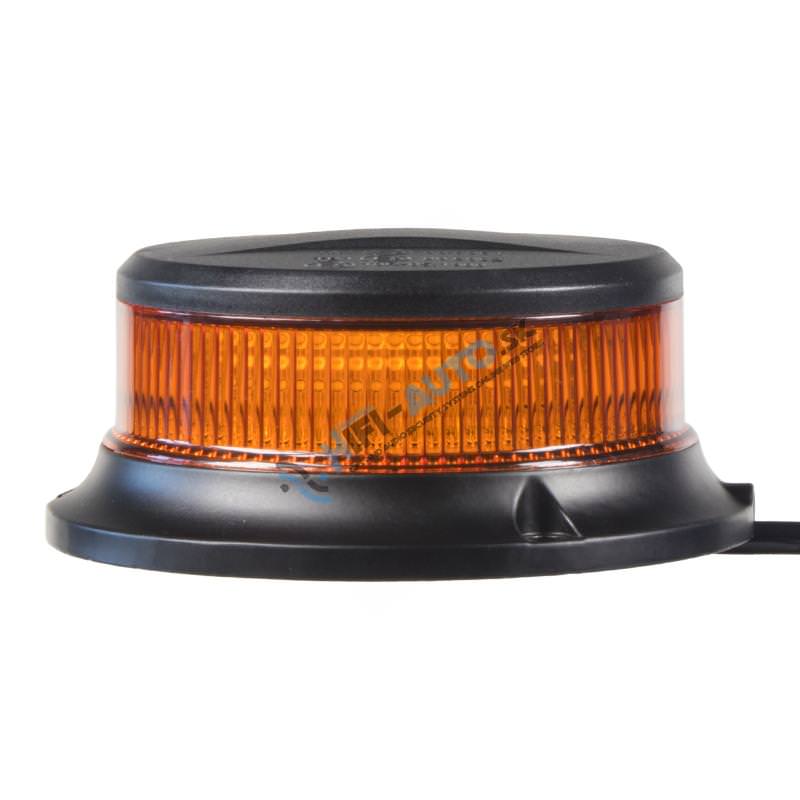 LED maják, 12-24V, 18x1W oranžový, magnet, ECE R65 R10