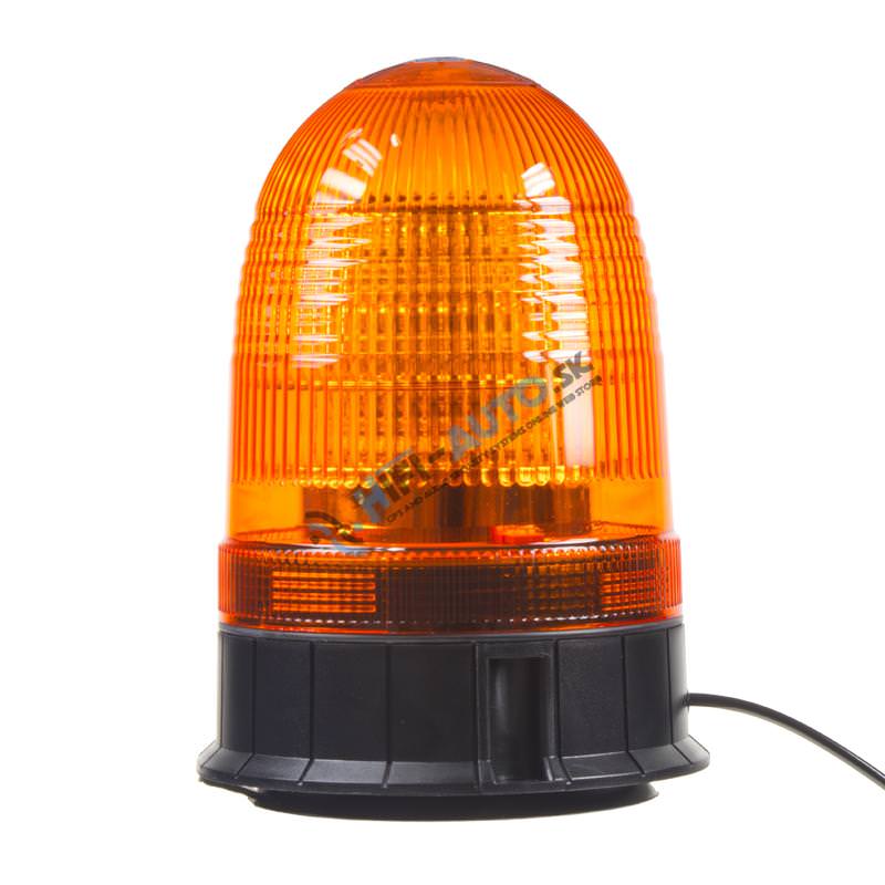 LED maják, 12-24V, 18x3W, oranžový magnet, ECE R65