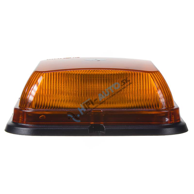 LED maják, 12-24V, 164 x 164 mm, 64 LED oranžový fix, ECE R10 R65