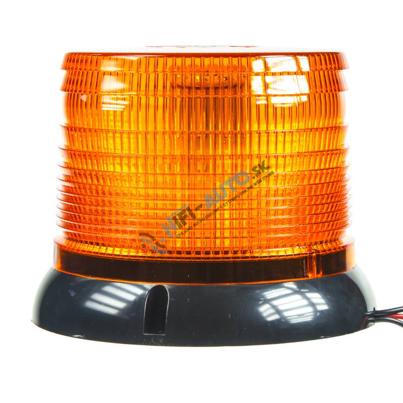 LED maják, 12-24V, oranžový, homologácia