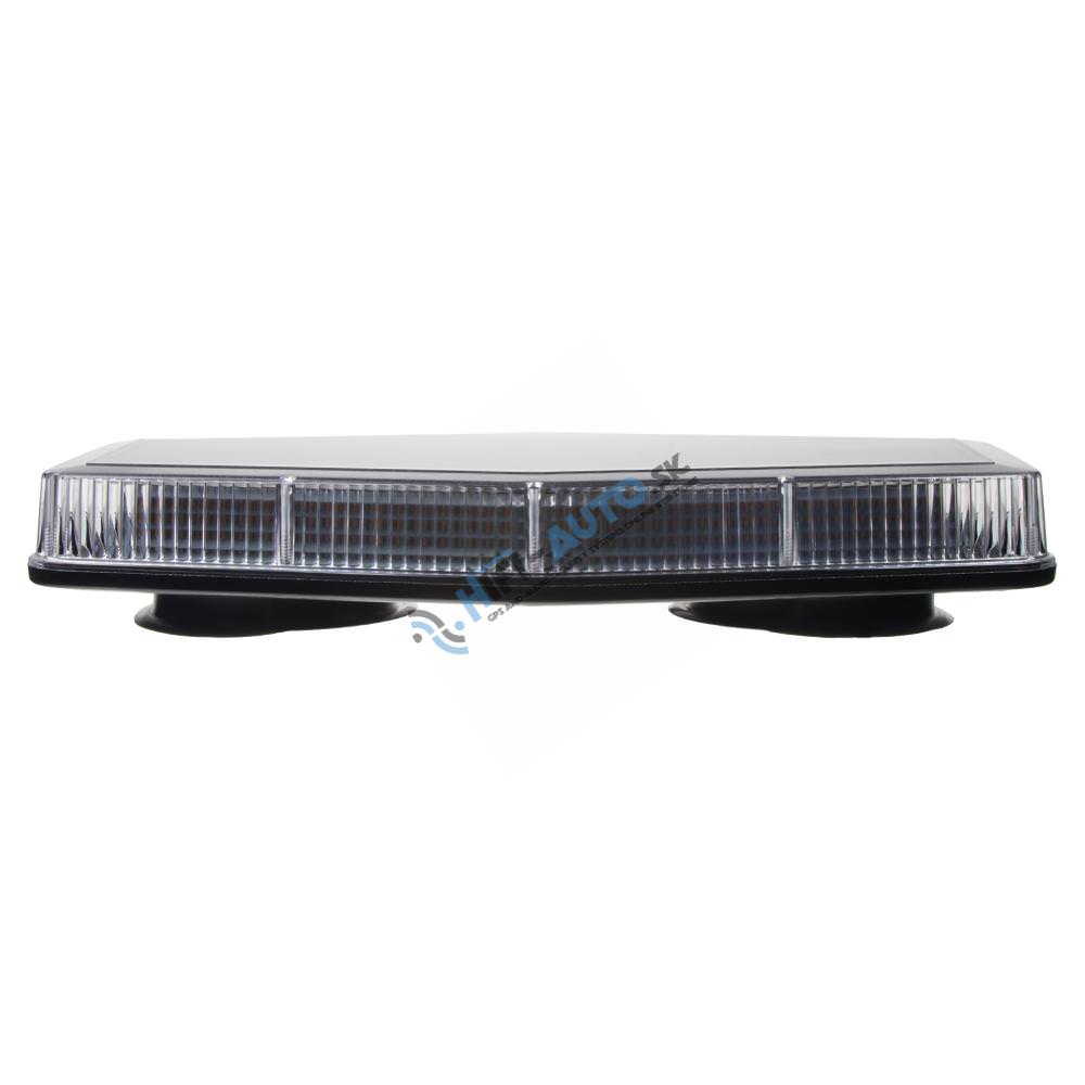 Rampa oranžová, 48LEDx1W, magnet, 12-24V, 279 mm, ECE R65