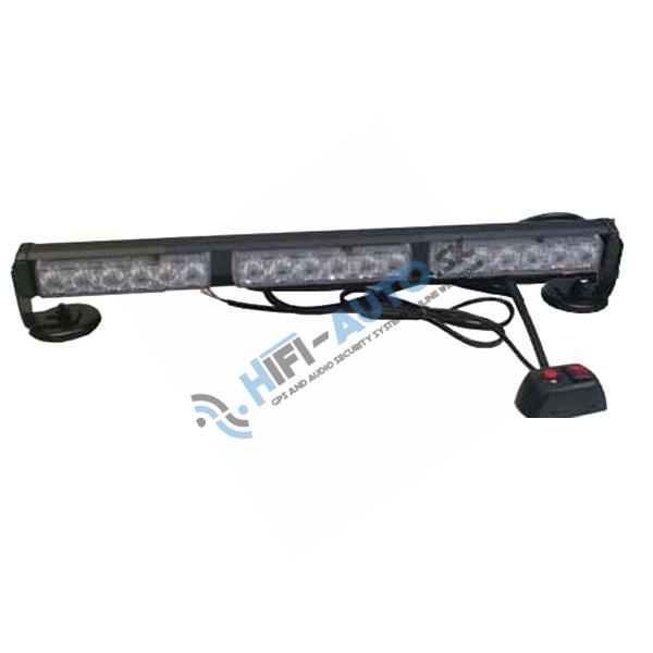 LED svetelná alej, 18xLED 1W, oranžová 500 mm, ECE R10