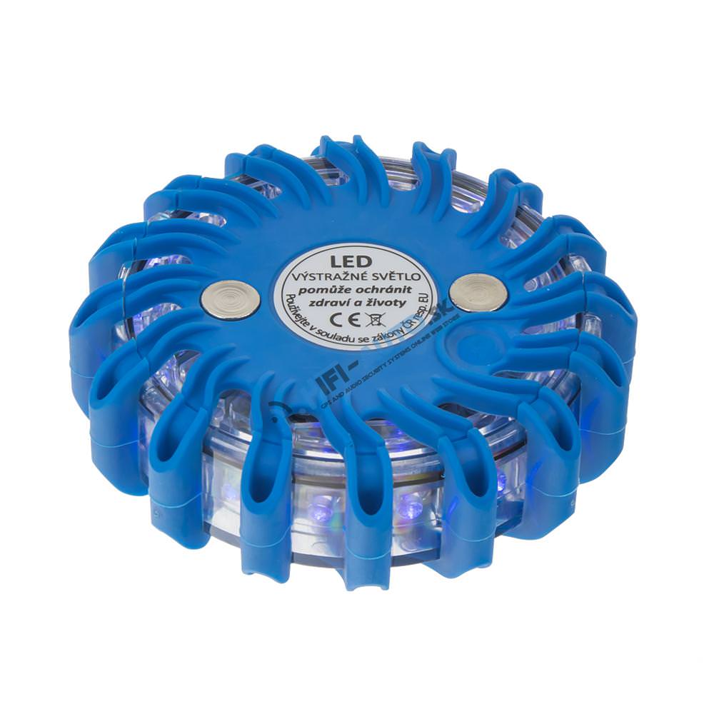 LED výstražné svetlo 16LED, modré