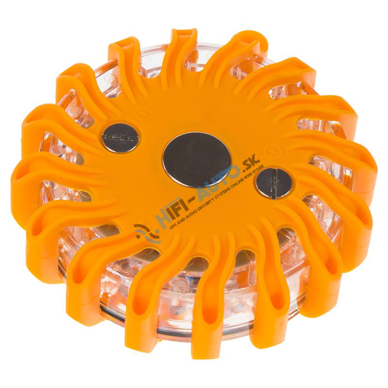 LED výstražné svetlo 16LED, oranžové 