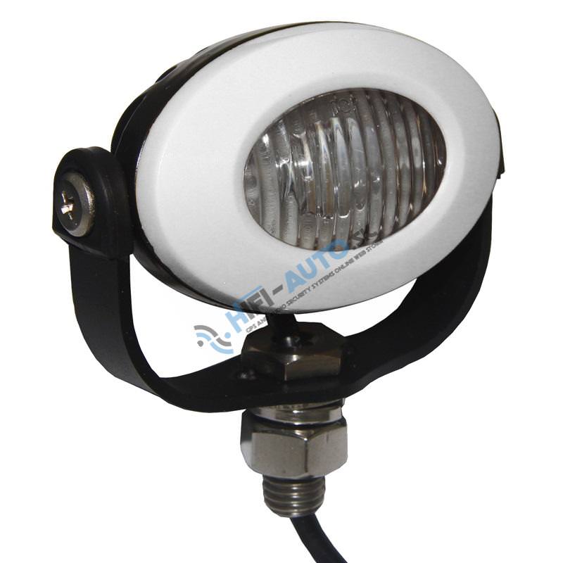 PROFI LED výstražné svetlo 12-24V, 3x3W biele ECE R10 92x65 mm