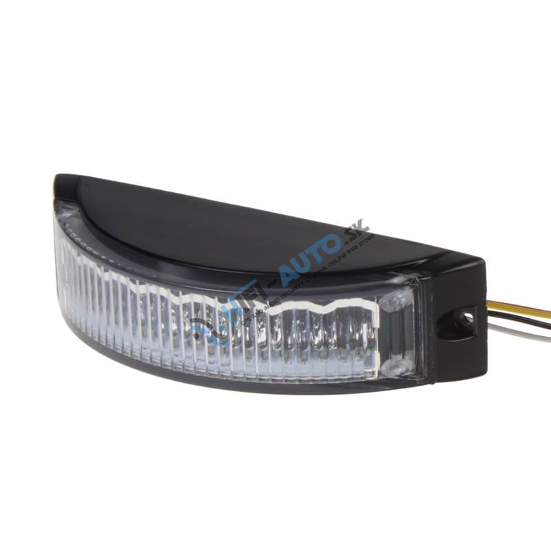 Výstražné LED svetlo vonkajšie, modré, 12-24V