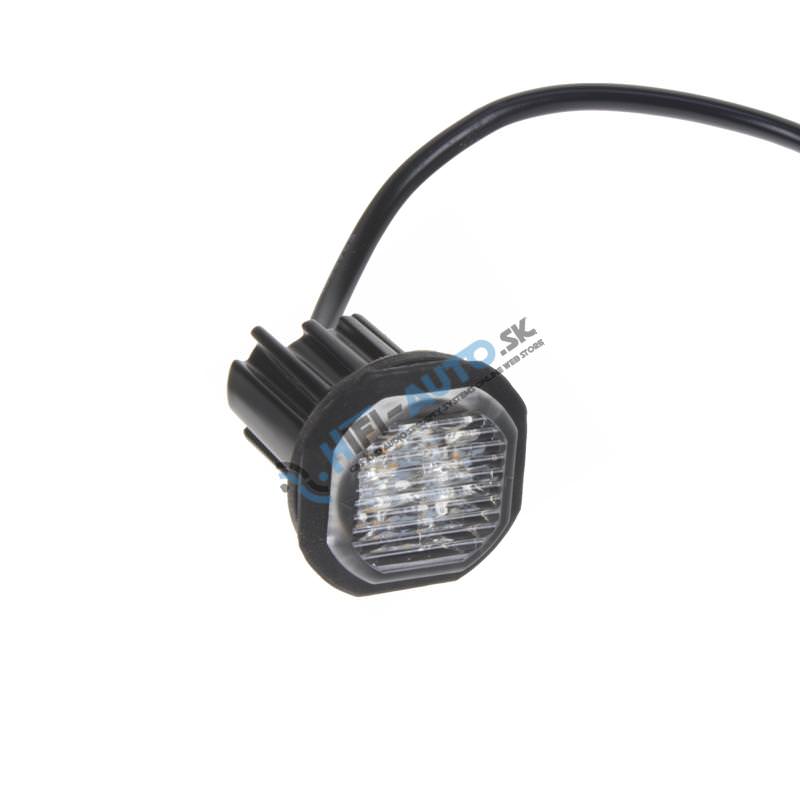 PROFI výstražné LED svetlo vonkajšie, oranžové, 12-24V, ECE R65