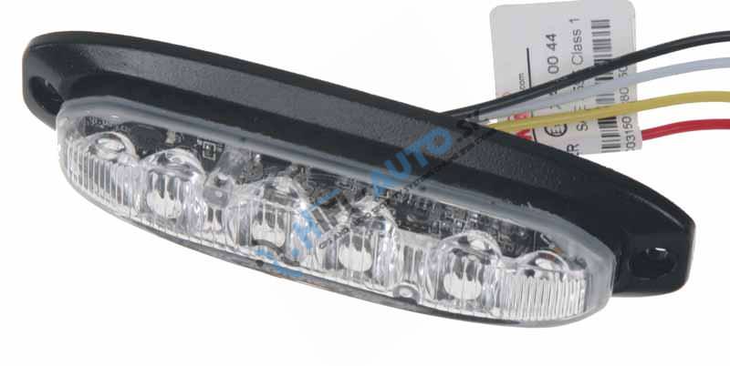 PROFI výstražné LED svetlo vonkajšie, oranžové, 12-24V, ECE R65