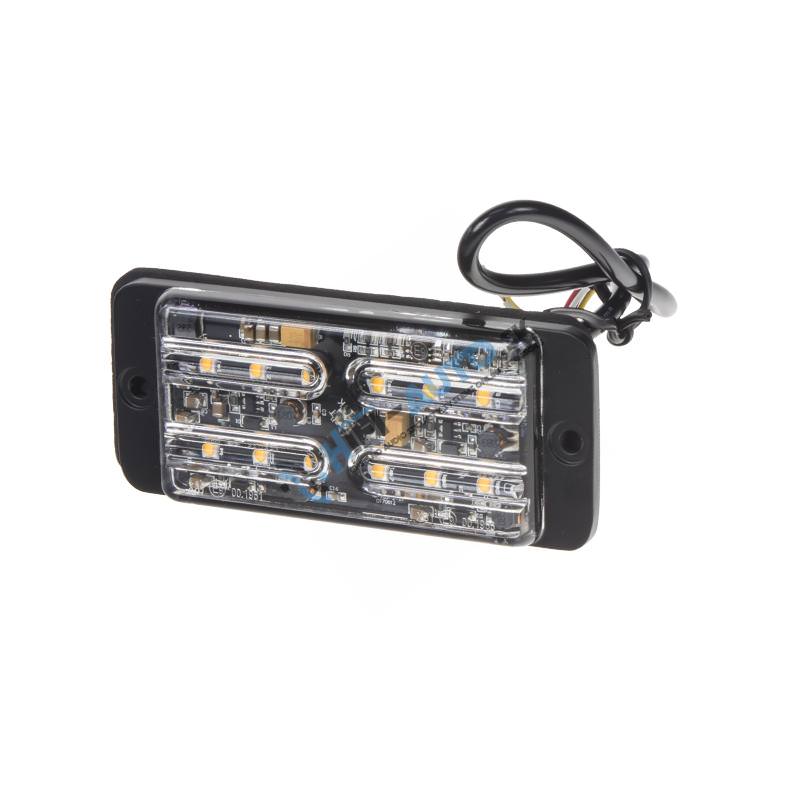 LINEAR LED dual 12x5W LED, 12-24V, oranžový, ECE R65