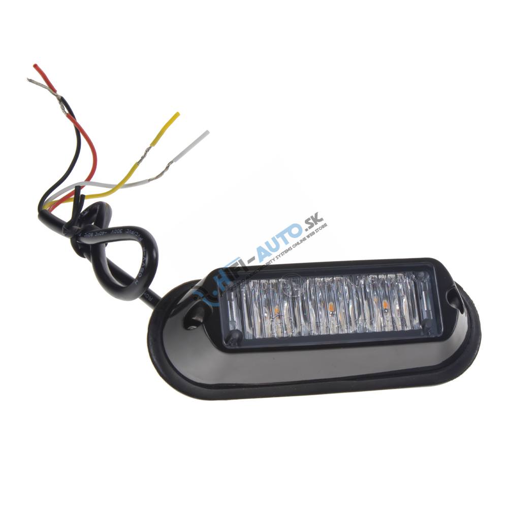PREDATOR 3x1W LED, 12-24V, oranžový, ECE R65