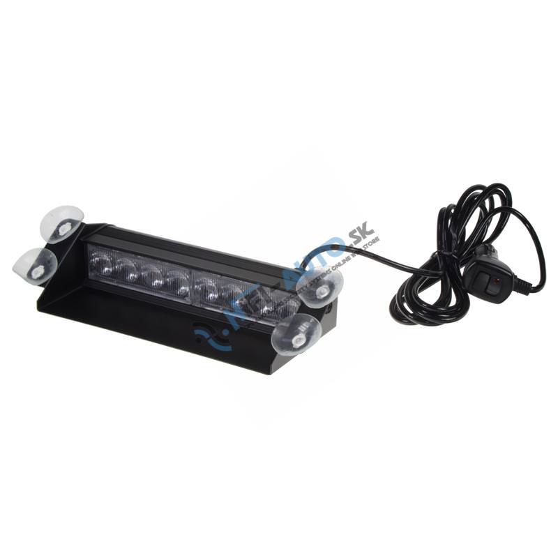 PREDATOR LED vnútorný, 8x3W, 12-24V, červeno-modrý, 240 mm