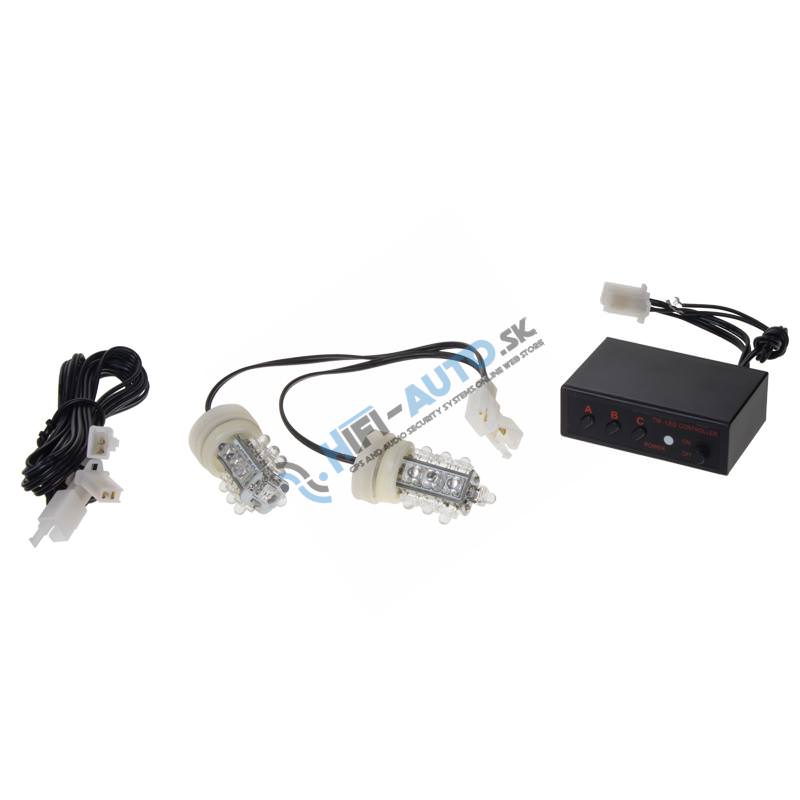 LED stroboskop biely 2ks