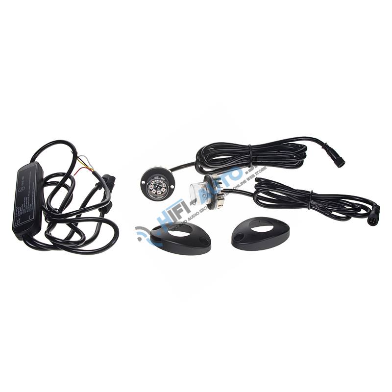 LED stroboskop modrý 8x3W, 12-24V