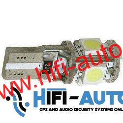 Autožiarovka T10, 5xled, zelená, 5050 SMD, Canbus
