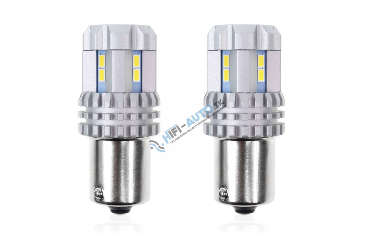 LED žiarovka BA 15S CANBUS UltraBright 3020 12SMD 1156 (R5W, R10W) P21 White 12V24V