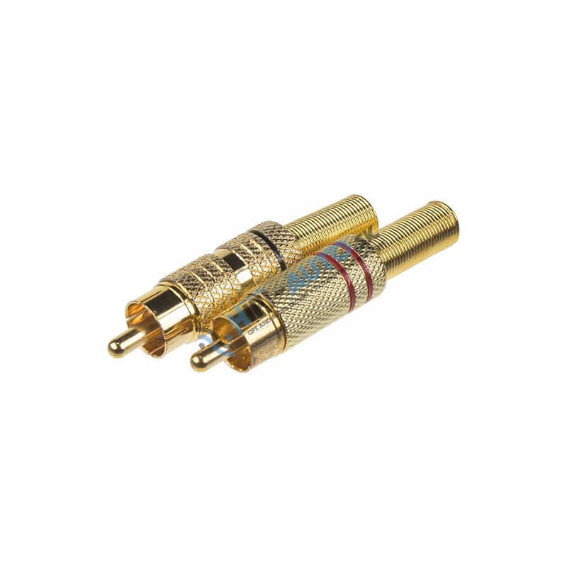 Konektor CINCH GOLD samec - pár