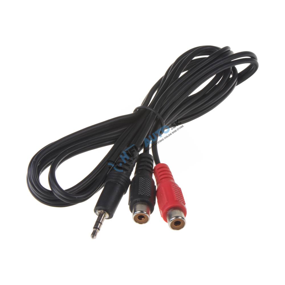 Prepojovací kábel Jack 3,5 mm/2x CINCH