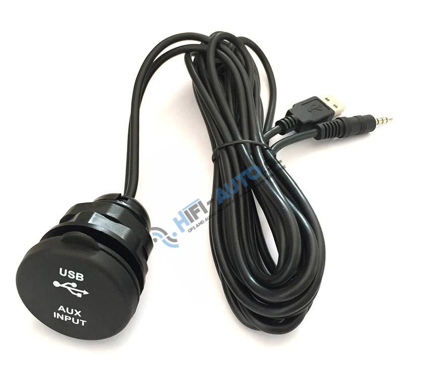 USB+JACK 4pólový zásuvka univerzálna vodotesná