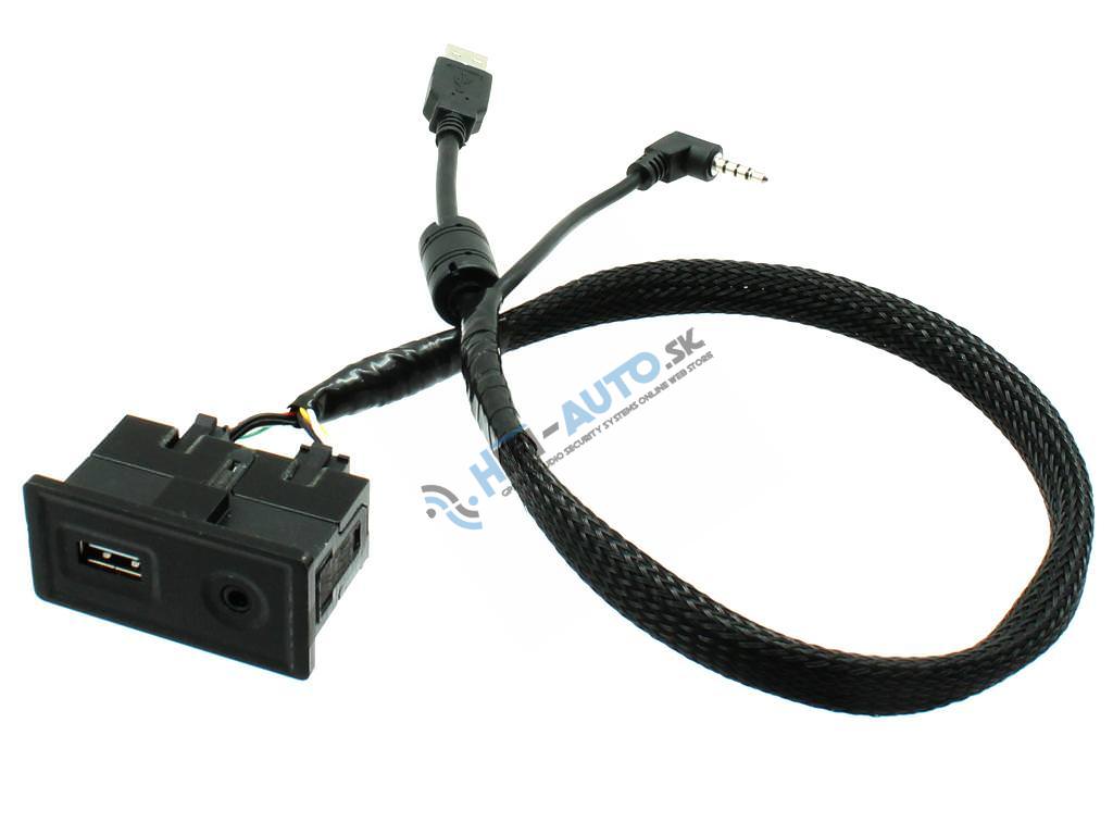 USB+JACK konektor VW Golf VII 2013-