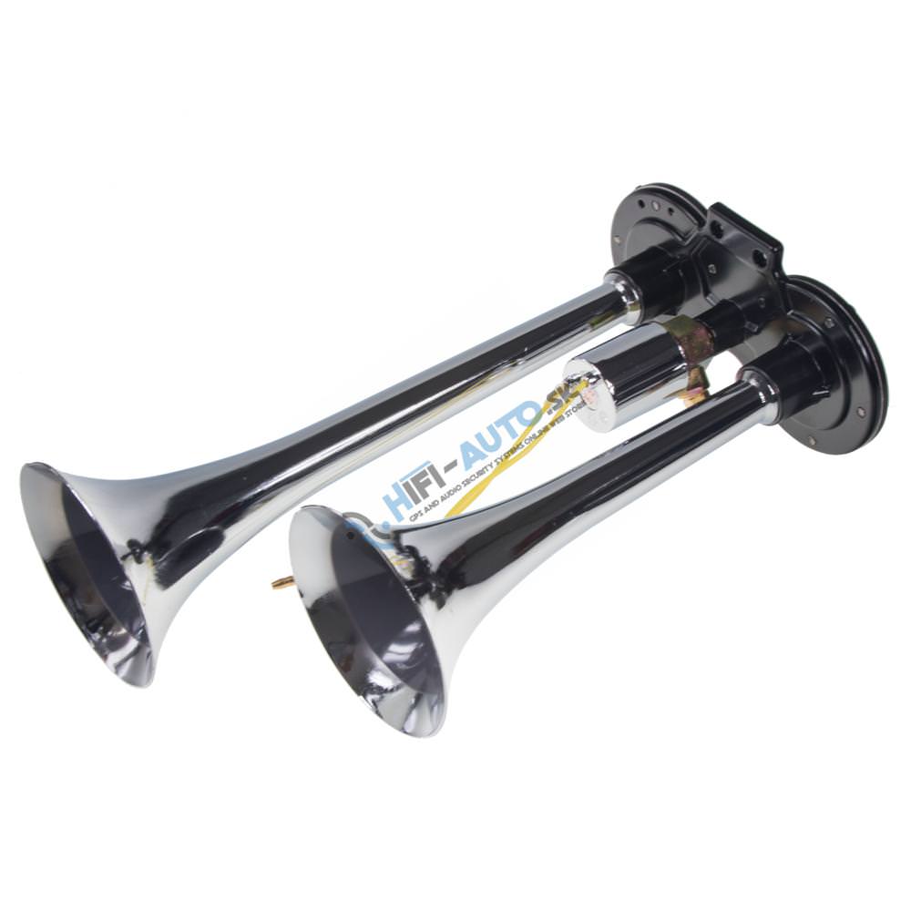 2-tónová fanfára 290mm, chrómová, bez kompresoru