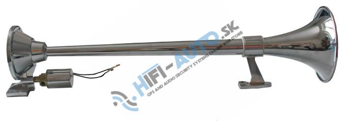 Singl-fanfára 740mm, chrómová, hlboký tón bez kompresoru