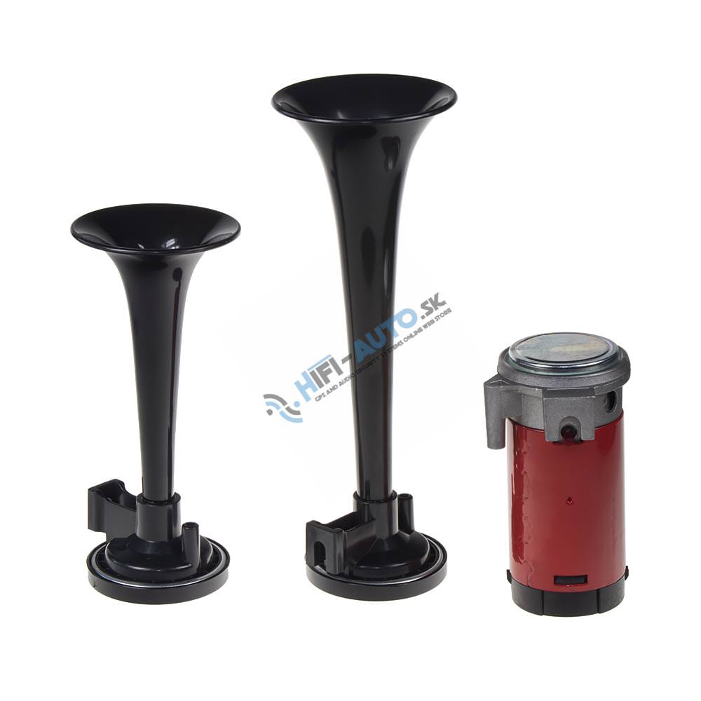 2-tónová fanfára 220mm, 12V s kompresorom čierna ECE R28