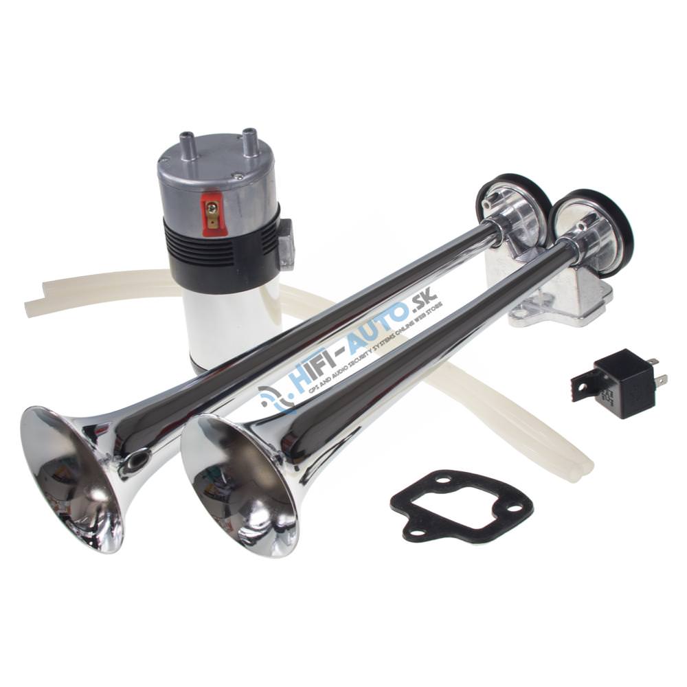 2-tónová fanfára 380mm, 12V stály/striedavý tón s kompresorom