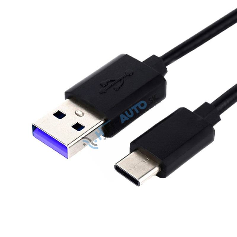 USB kábel typ C, 1 m, čierny