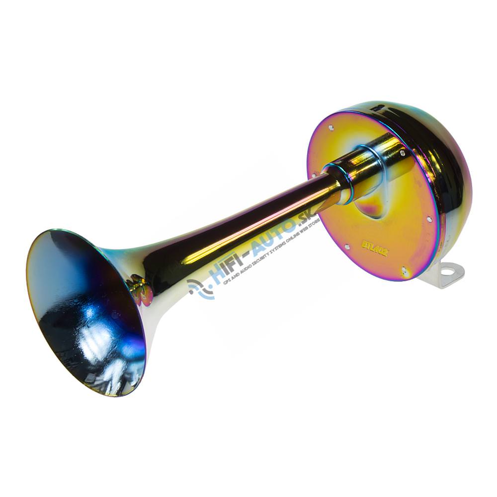 Singl-fanfára 260mm, chróm-dúha, 24V, elektromagnetická, vysoký tón