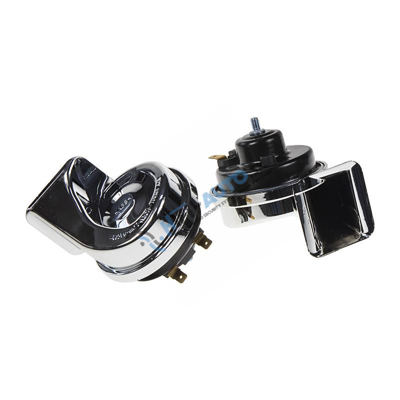 Šnekové klaksóny 12V chróm