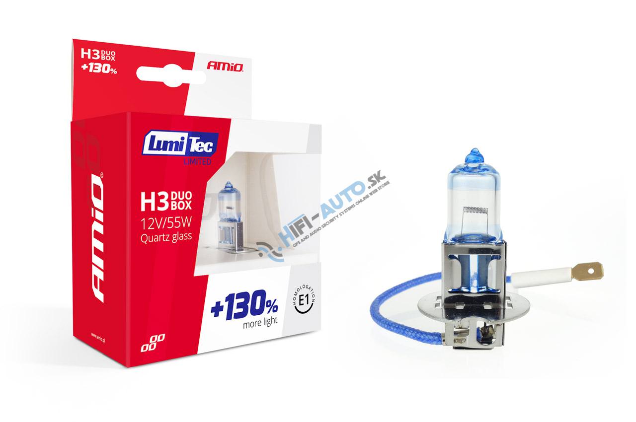 Halogénové žiarovky 2ks H3 LumiTec LIMITED +130% 12V 55W