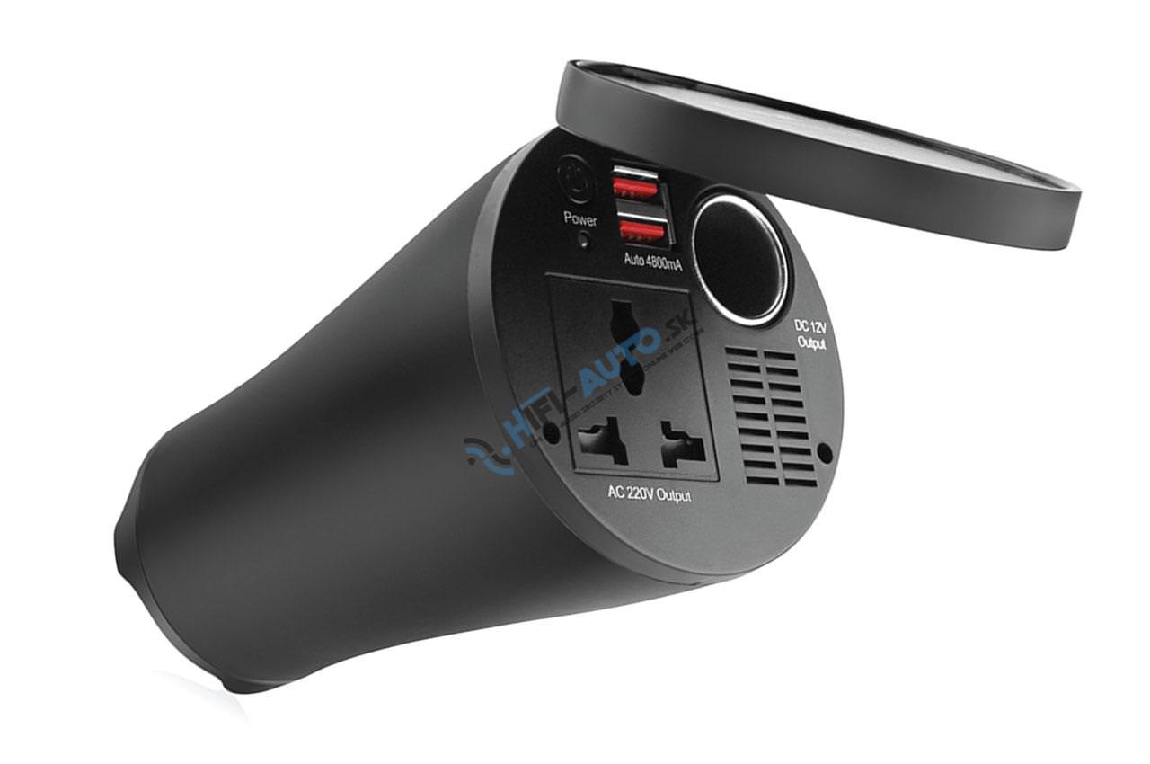 Menič napätia 12V/230V 150W/300W 2xUSB 