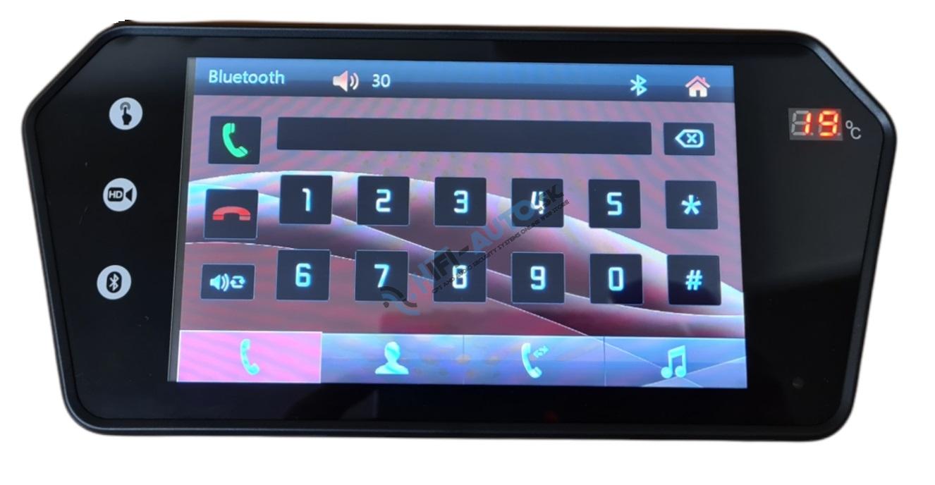 7 TFT LCD spätné zrkadlo s bluetooth, USB, SD NEW