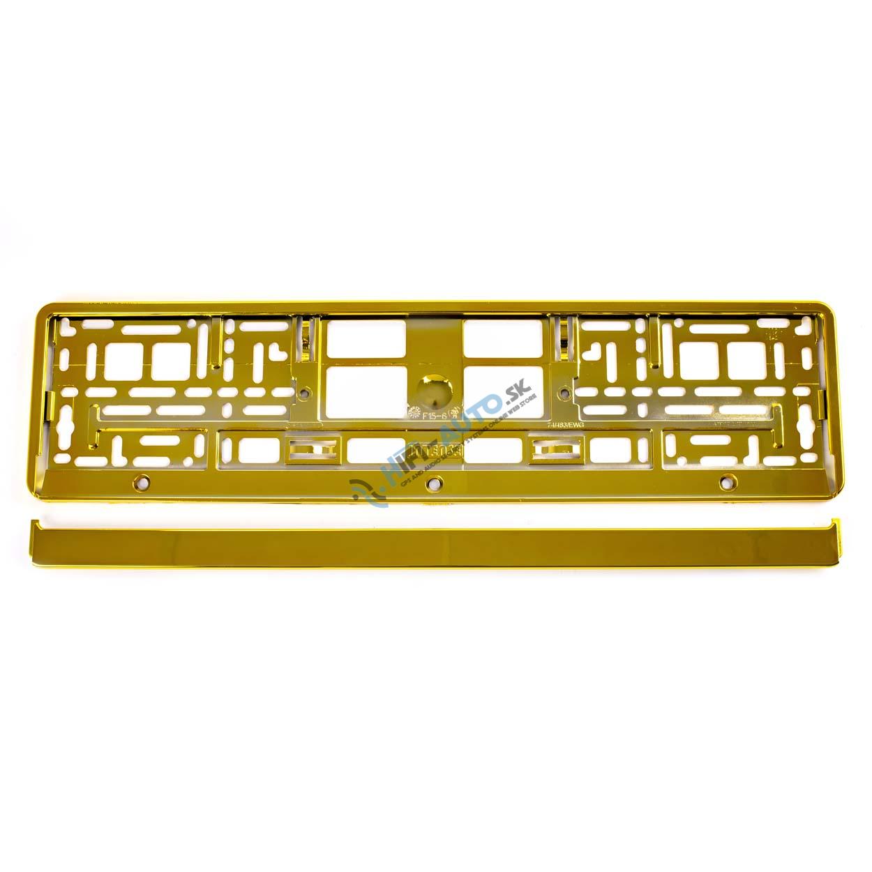 Podložka pod ŠPZ – zlatá metalizovaná