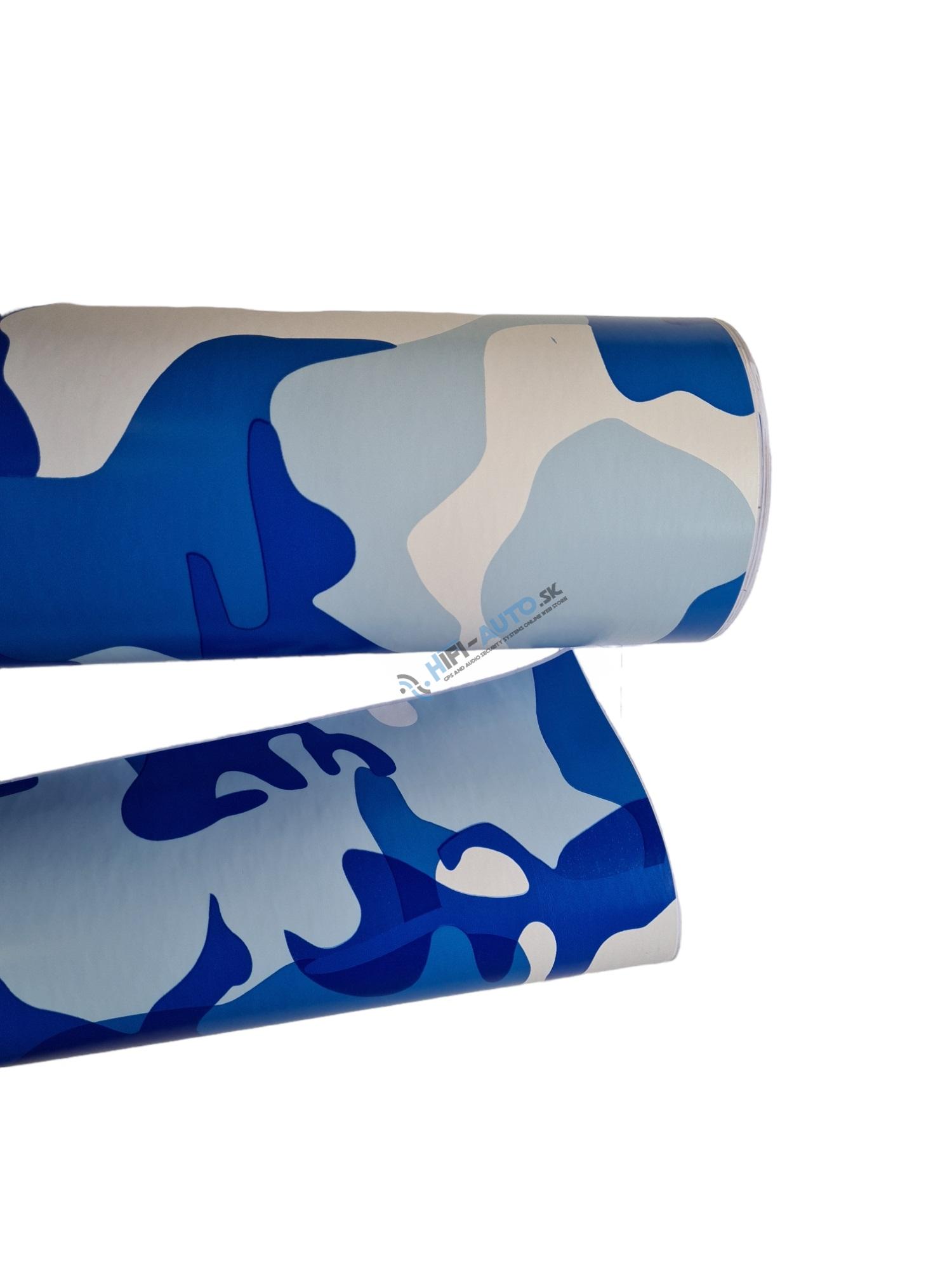 Modrá maskáčová fólia (air free bubbles)