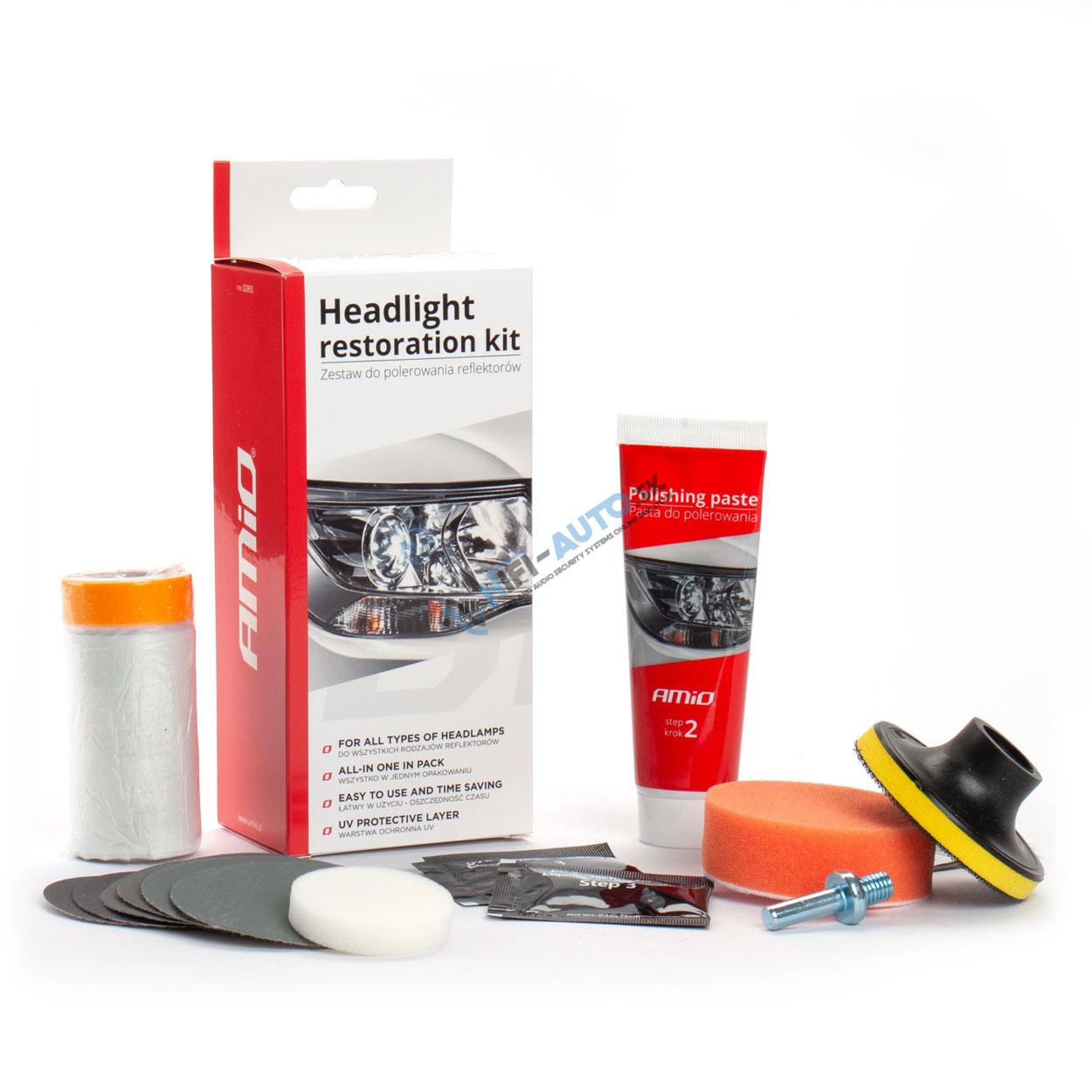 Súprava na leštenie svetlometov