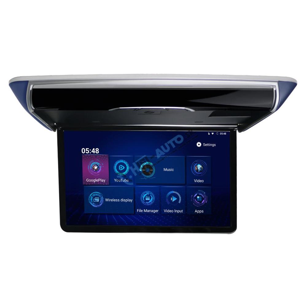 Stropný LCD motorický monitor 17,3" s OS. Android HDMI / USB, diaľkové ovládanie so snímačom pohybu