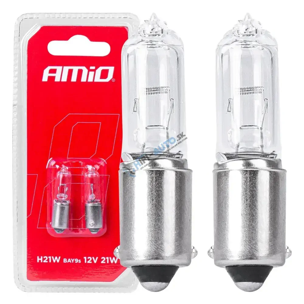 Halogénové žiarovky H21W 12V 21W BAY9S white 2ks blister