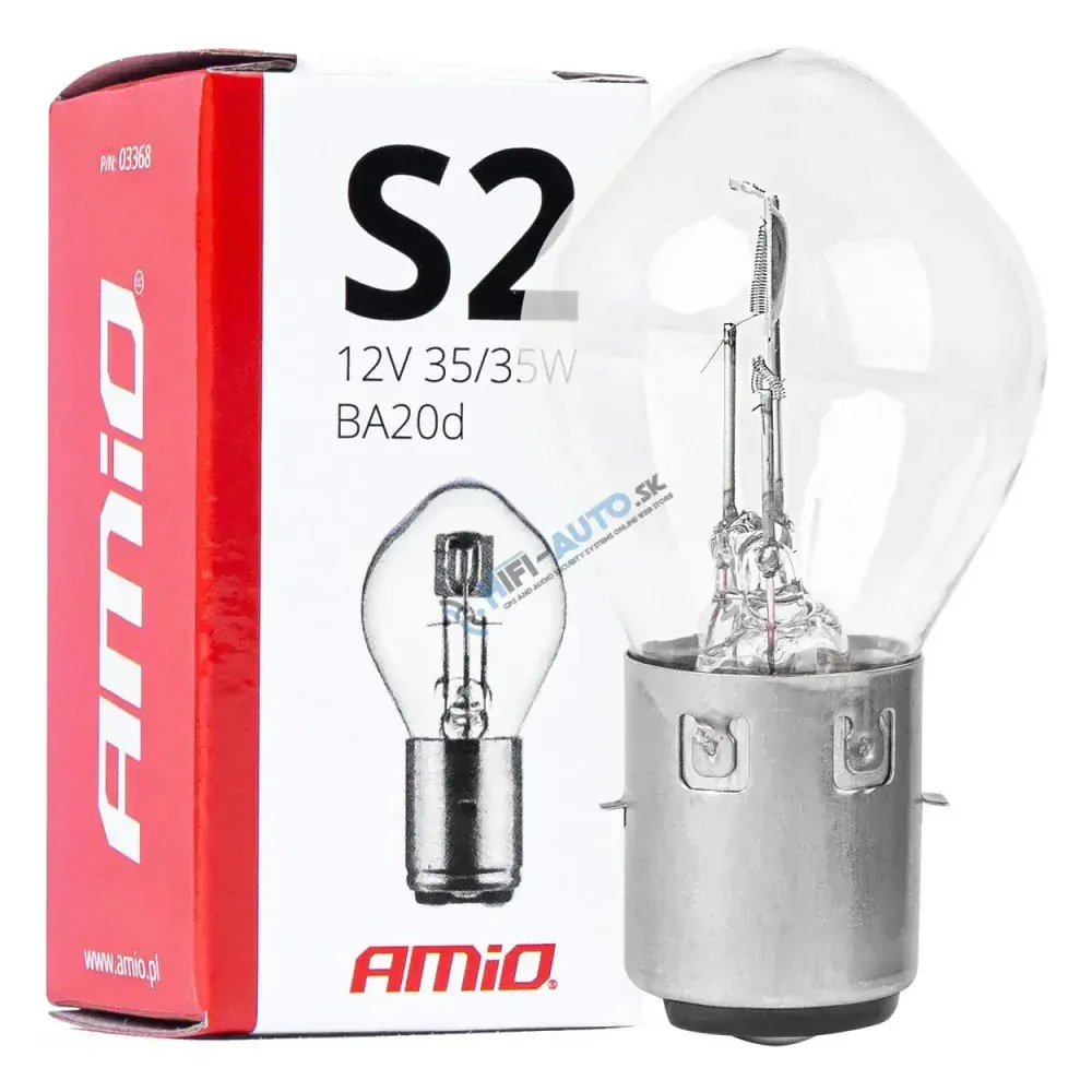 Halogénové žiarovky S2 12V 35/35W BA20d 1ks